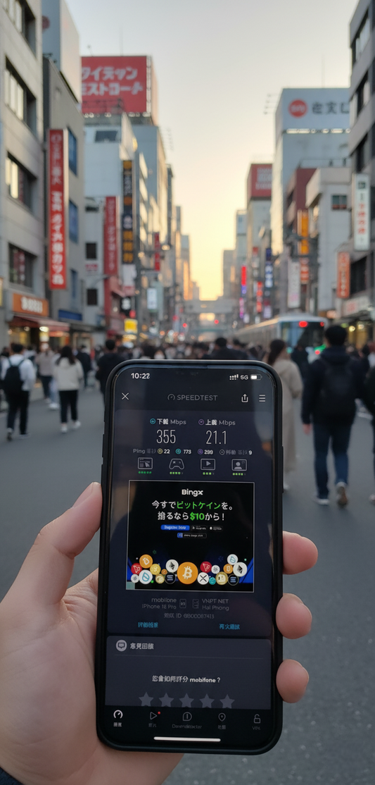 【eSIM】日本5G高速日流量吃到飽無限上網|SoftBank電信|每日高速後降速無限使用,日本全境暢遊上網