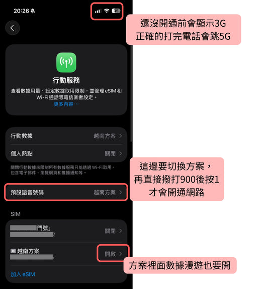 【eSIM】越南5G高速吃到飽 永不降速 高速上網方案 免費接聽電話和收短信|越南Mobifone電信|暢遊南北越
