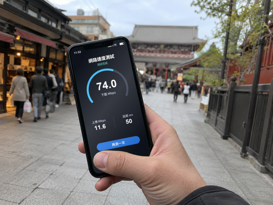 【eSIM】亞美澳24+國上網卡|每日500MB輕量型|跨國多區暢遊|網速示意 SIM88-UGC-POS2