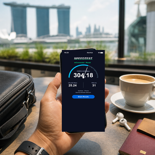 【eSIM】新加坡上網卡 PLUS|真吃到飽不降速|Singtel電信|實測網速 SIM88-UGC-POS2