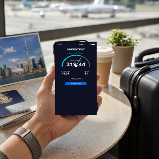 【eSIM】北美 3 國 (美/加/墨) PLUS|真吃到飽不降速|4G/5G高速|AT&T/T-Mobile/Bell|實測網速 SIM88-UGC-POS2