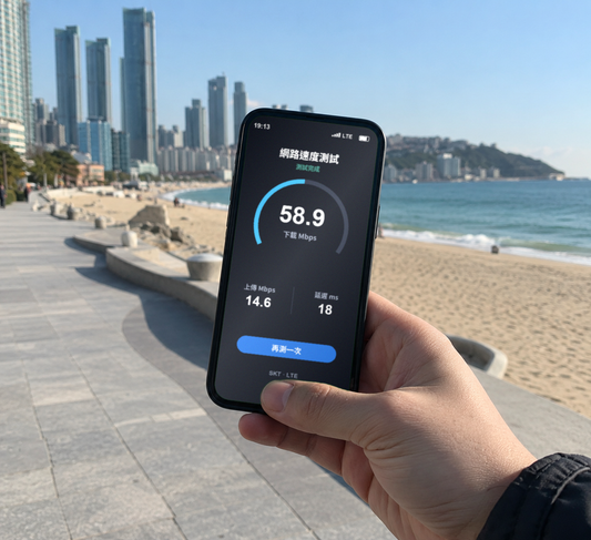 【實體卡】韓國上網SIM卡|輕量每日500MB|降速128Kbps續無限|SKT電信|網速示意 SIM88-UGC-POS2