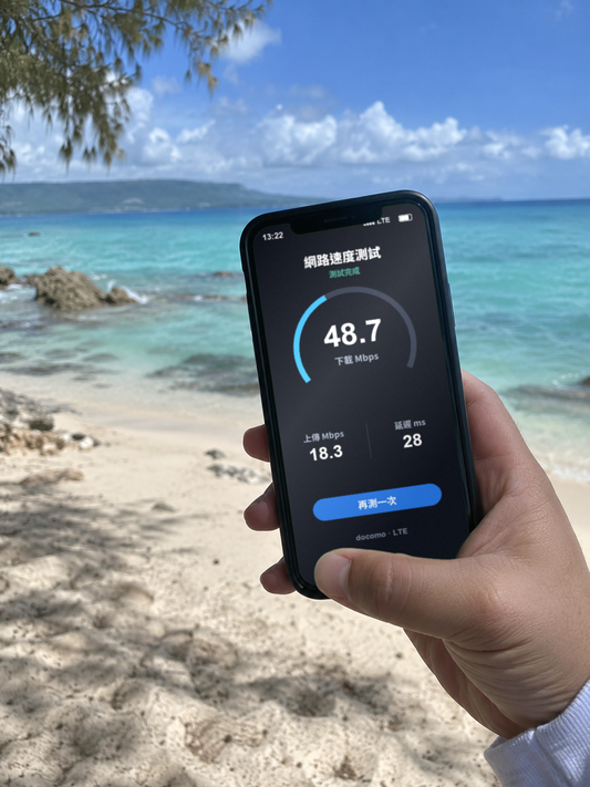 【eSIM】關島/塞班島上網卡|每日高速吃到飽|Docomo電信|1-30天|網速示意 SIM88-UGC-POS2