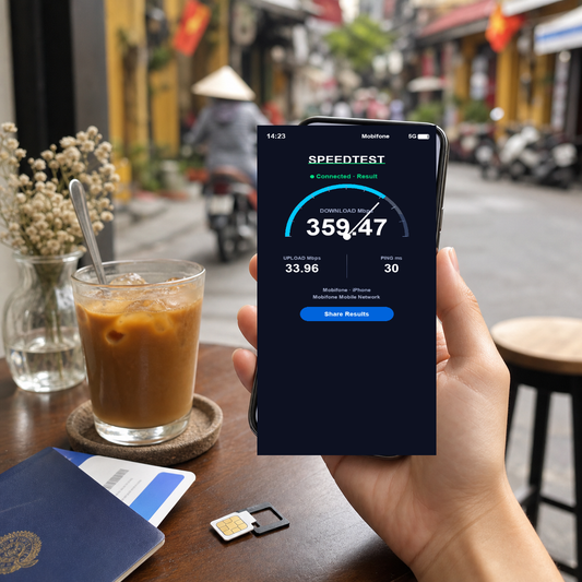 【eSIM】越南上網卡|每日7GB極致用量|Mobifone/Vinaphone|實測網速 SIM88-UGC-POS2