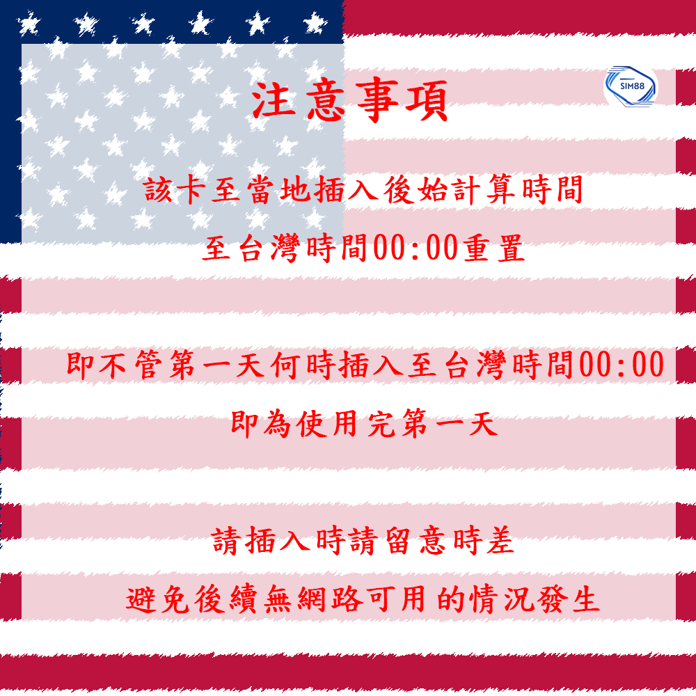 【實體卡】美國上網SIM卡|每日高速流量|降速128Kbps續無限|AT&T、Verizon電信-J
