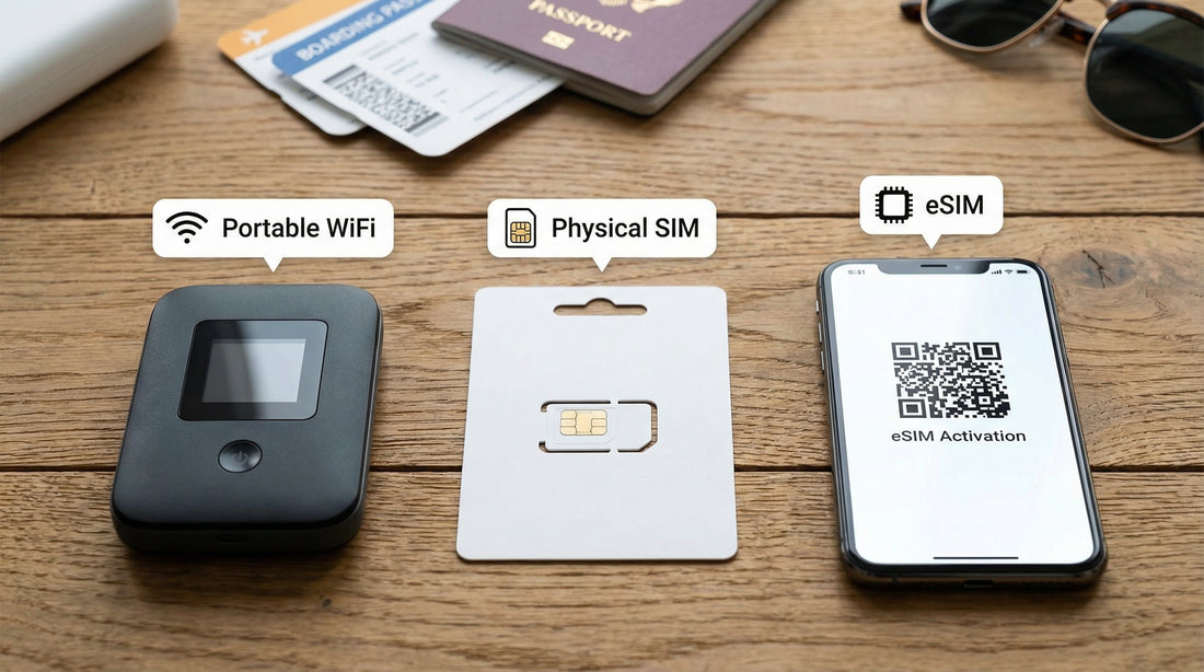 出國上網方式大比拼：WiFi 機、SIM 卡、eSIM 哪個最適合你？
