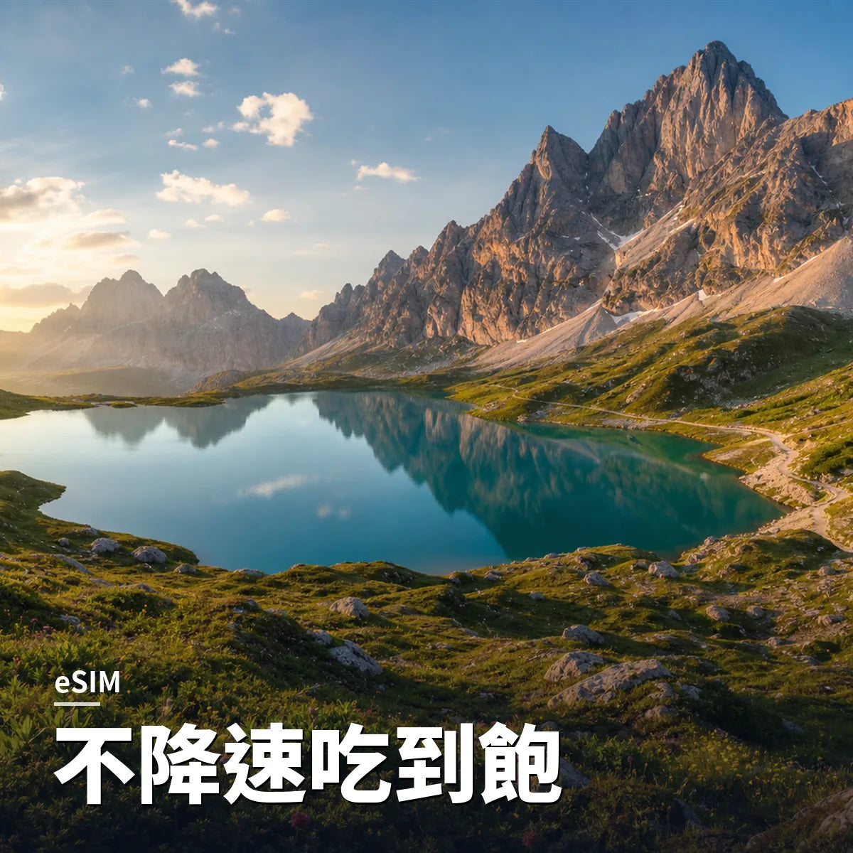 不降速吃到飽 eSIM｜SIM88