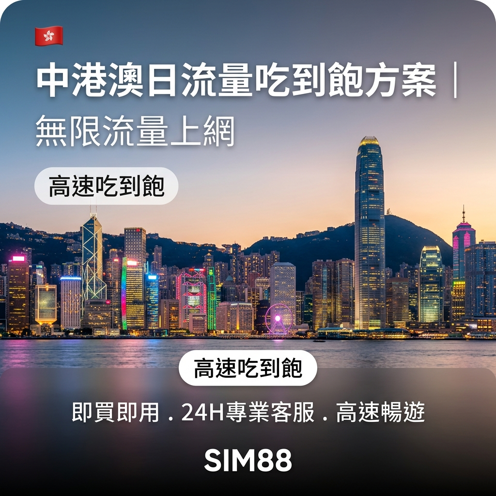 【eSIM】中港澳上網卡｜每日高速吃到飽｜免實名免翻牆