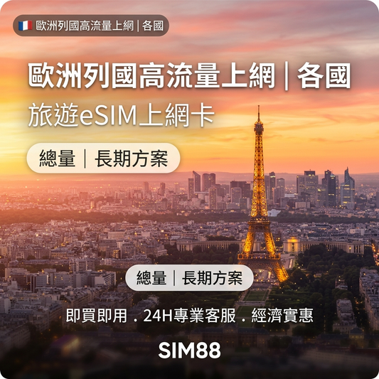  eSIM 上網卡 - SIM88