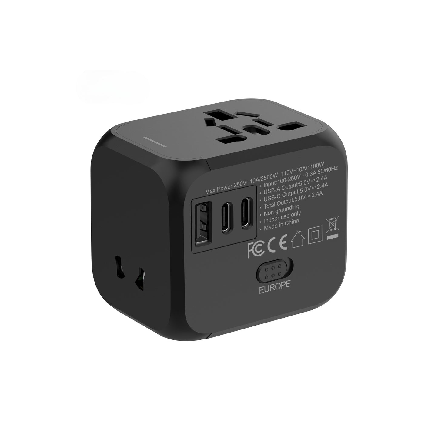 一顆就夠 全球多國轉接頭 | 110V~250V