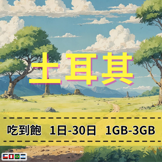 【eSIM】土耳其網卡 每日1GB 長期方案 免設定 隨買即用 即買即用