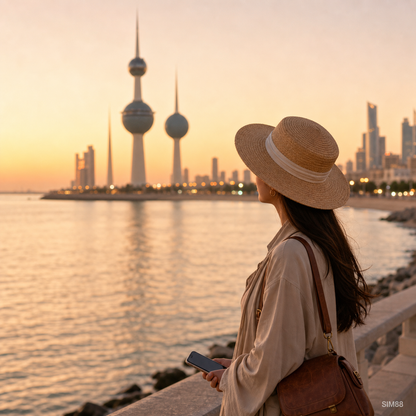 科威特旅遊風景｜Kuwait Towers 與阿拉伯灣 golden hour
