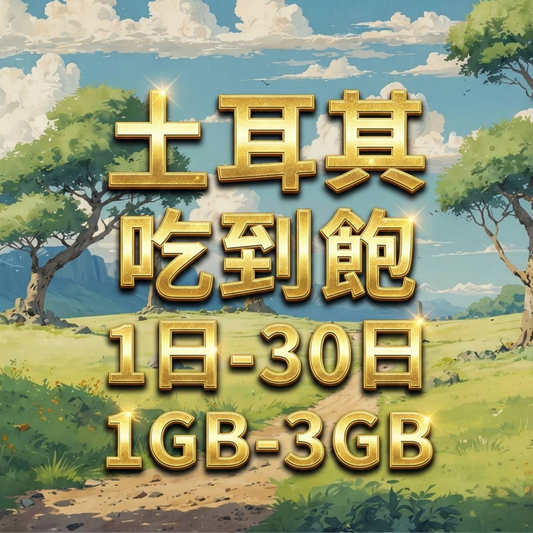 【eSIM】土耳其網卡 每日1GB 長期方案 免設定 隨買即用 即買即用