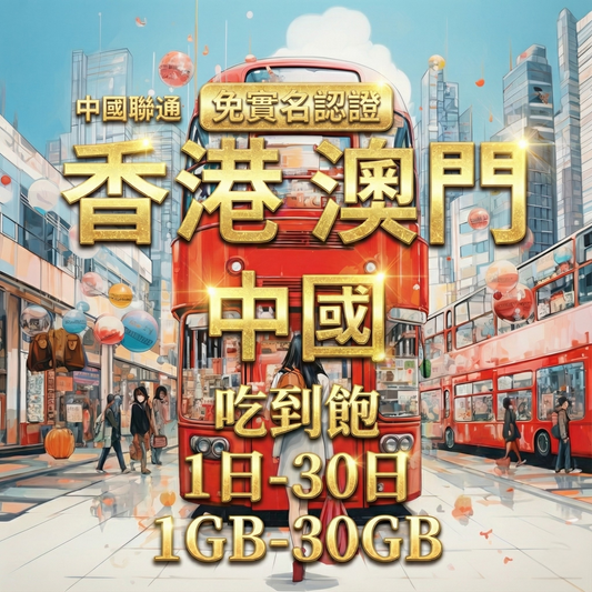 【eSIM】中港澳日流量吃到飽方案｜免實名賣場｜每日高速用量達上限後降速無限使用，免翻牆輕鬆連IG、FB、LINE，全境暢遊無阻
