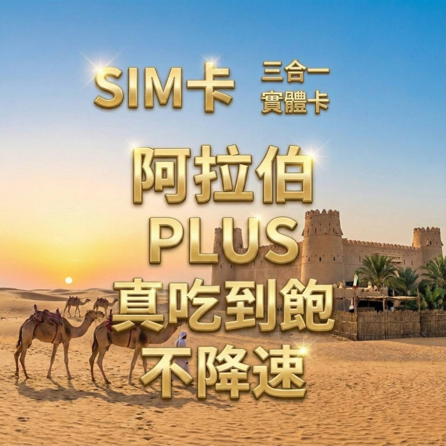 【實體卡】沙烏地阿拉伯 無限流量吃到飽 4G/5G 免設定 即插即用 -J