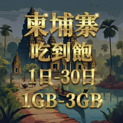 【eSIM】柬埔寨日流量吃到飽方案｜Metfone電信｜每日高速用量達上限後降速無限使用，柬埔寨暢遊上網