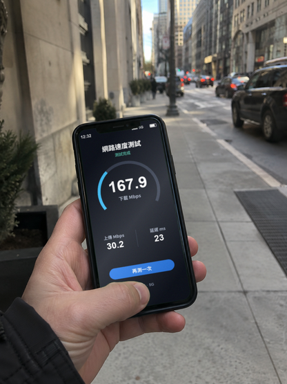 【eSIM】北美 3 國 (美/加/墨)｜總量型流量｜4G/5G高速｜AT&T/T-Mobile/Bell｜網速示意 SIM88-UGC-POS2