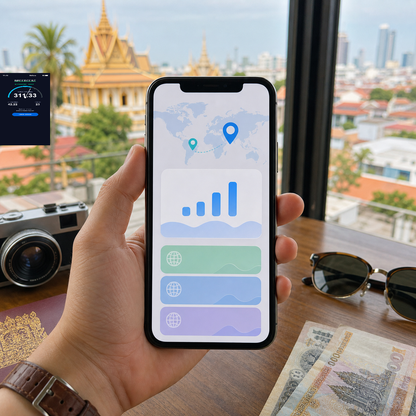 【實體卡】柬埔寨上網卡｜總量1-50GB｜4G/5G｜實測網速 SIM88-UGC-POS2