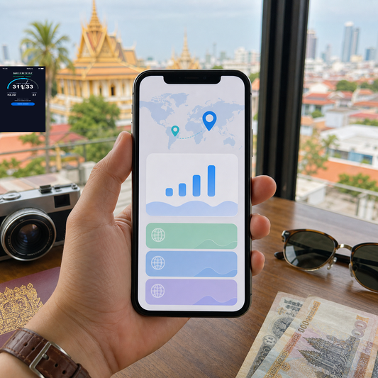 【實體卡】柬埔寨上網卡｜總量1-50GB｜4G/5G｜實測網速 SIM88-UGC-POS2