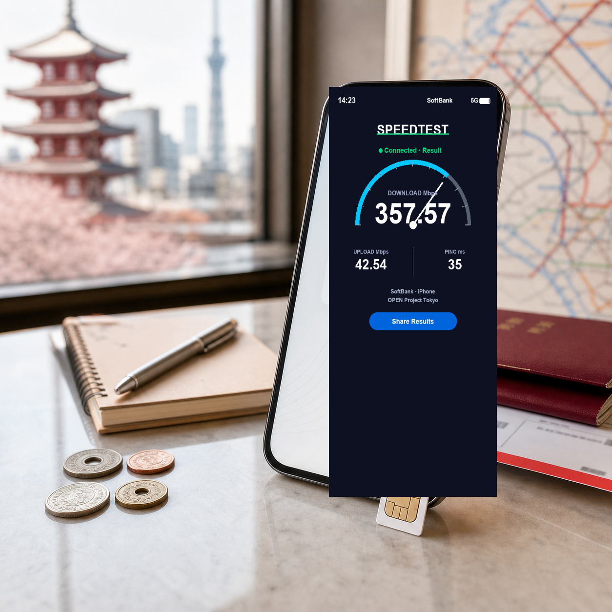 【eSIM】日本上網卡 Ultra｜5G全程不降速｜KDDI原生電信｜重度首選｜實測網速 SIM88-UGC-POS2