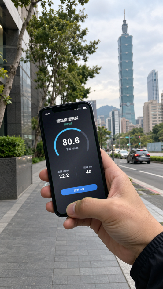 【eSIM】台灣上網卡 免實名｜高速總量型｜即買即用｜網速示意 SIM88-UGC-POS2