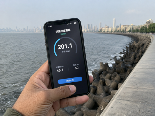 【實體卡】印度上網卡｜總量3-50GB｜4G/5G｜網速示意 SIM88-UGC-POS2
