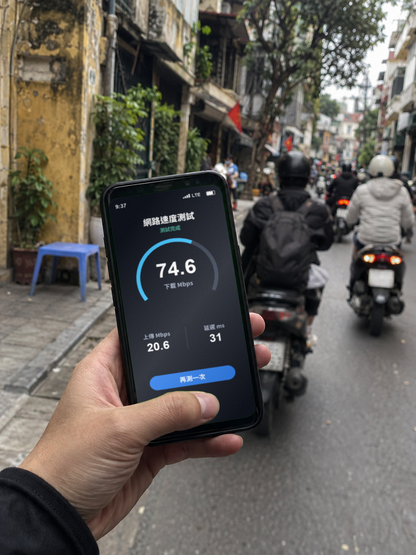 【實體卡】越南上網SIM卡｜1-30天｜每日5GB流量｜越南第一電信Viettel Vinaphone｜網速示意 SIM88-UGC-POS2