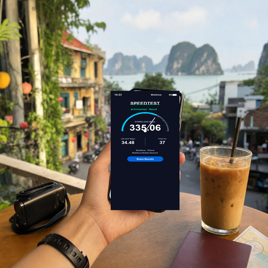 【eSIM】越南上網卡｜每日高速吃到飽｜Vietnamobile/Vinaphone｜實測網速 SIM88-UGC-POS2