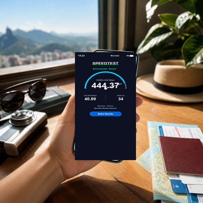 【eSIM】南美洲7+國上網卡｜每日1~3GB高速流量｜免換卡即買即用｜實測網速 SIM88-UGC-POS2