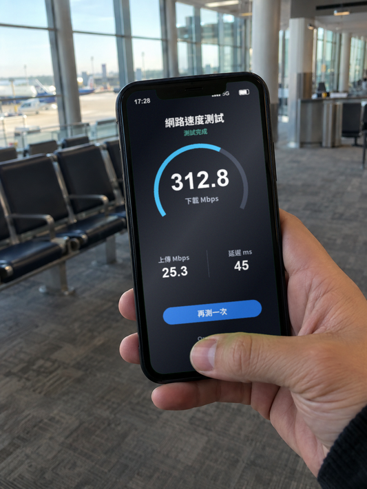 【eSIM】歐洲 41 國｜每日高速流量｜4G/5G高速｜Vodafone/Orange｜網速示意 SIM88-UGC-POS2