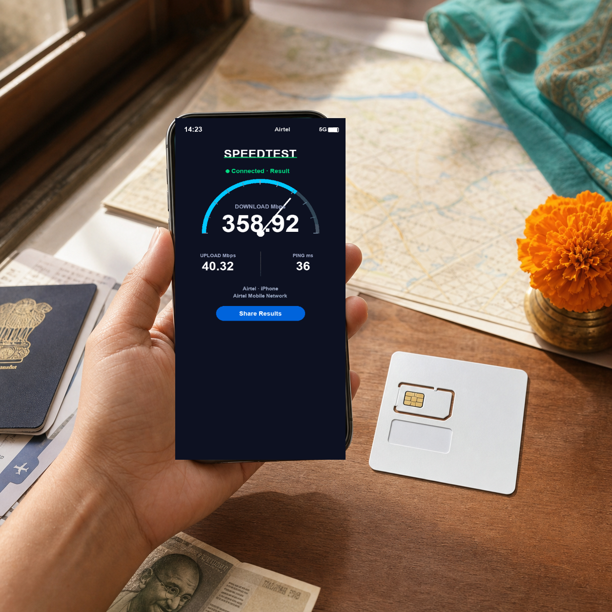 【實體卡】印度上網卡｜每日1-3GB｜4G/5G高速｜實測網速 SIM88-UGC-POS2