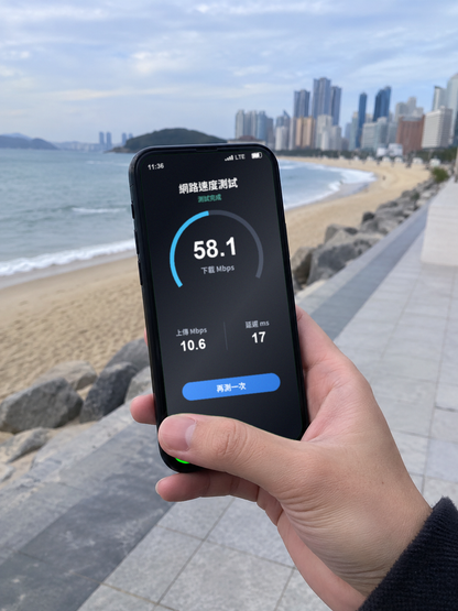 【eSIM】韓國上網卡｜每日500MB輕量型｜韓國主要電信｜1-30天｜網速示意 SIM88-UGC-POS2
