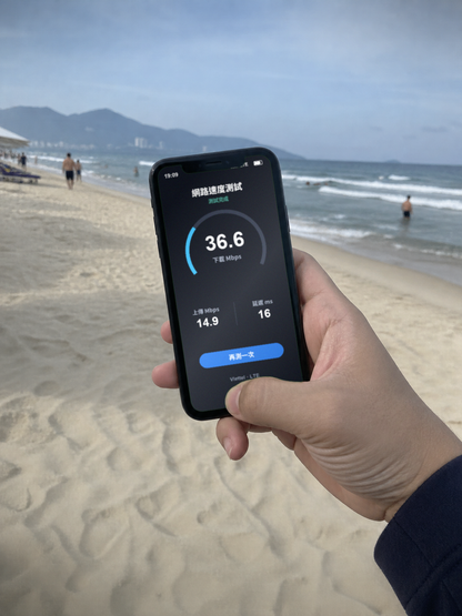 【實體卡】越南上網SIM卡｜4-30天｜每日7GB流量｜越南第一電信Viettel Vinaphone｜網速示意 SIM88-UGC-POS2