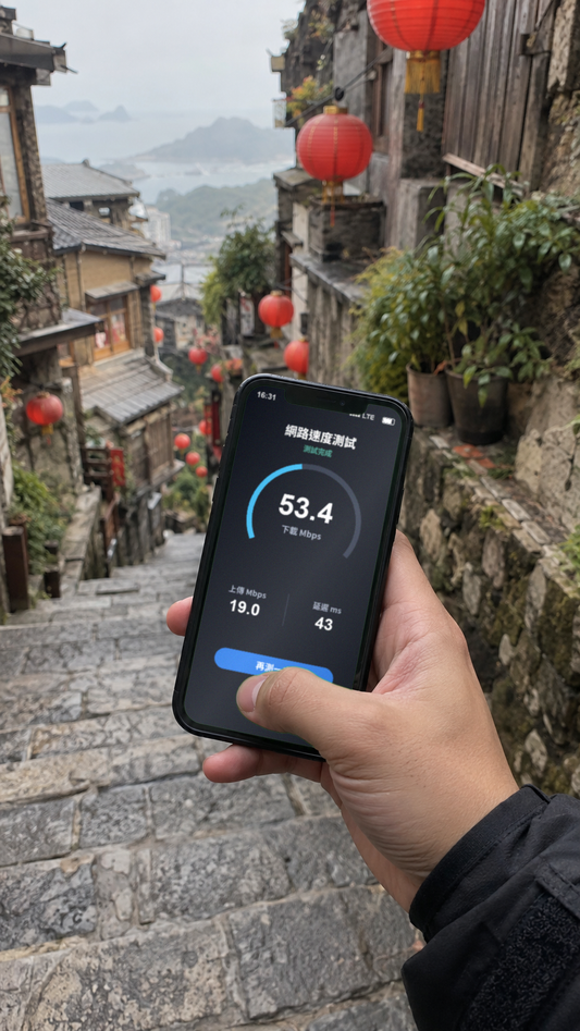 【實體卡】台灣上網卡｜每日高速吃到飽｜中華電信-T｜網速示意 SIM88-UGC-POS2
