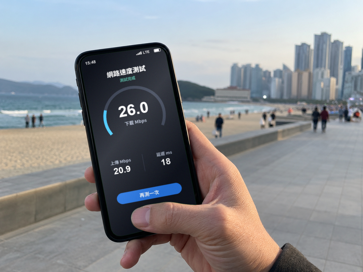 【實體卡】韓國上網卡 PLUS｜真吃到飽不降速｜SKT電信-T｜網速示意 SIM88-UGC-POS2