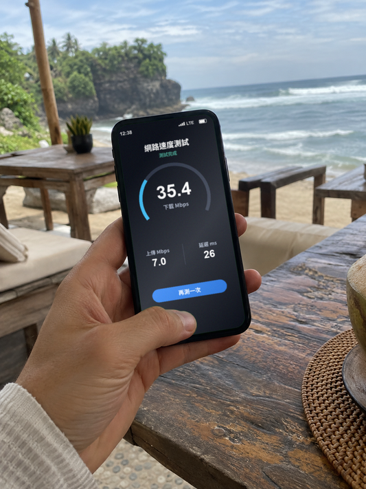 【eSIM】東南亞4國上網卡｜每日500MB輕量型｜新馬泰印｜峇里島可用｜網速示意 SIM88-UGC-POS2